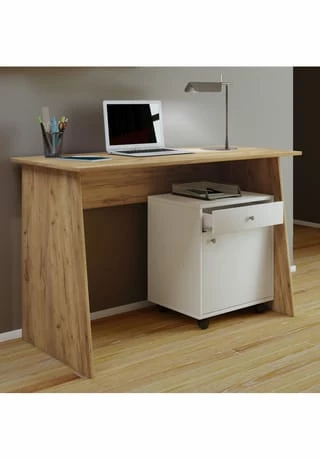 VCM. - My Office Holz Schreibtisch Computertisch Arbeitstisch Bürotisch Büro Tisch Masola Maxi Gesamt: Breite 110cm, Höhe 74cm, Tiefe 50cm 2 VCM. - My Office Holz Schreibtisch Computertisch Arbeitstisch Bürotisch Büro Tisch Masola Maxi Gesamt: Breite 110cm, Höhe 74cm, Tiefe 50cm – Bild 2