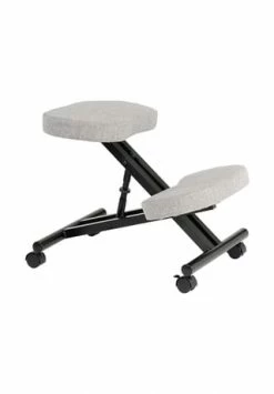 IDIMEX Kniestuhl WOLFGANG In Versch. Farben ROBERT Grau/schwarz