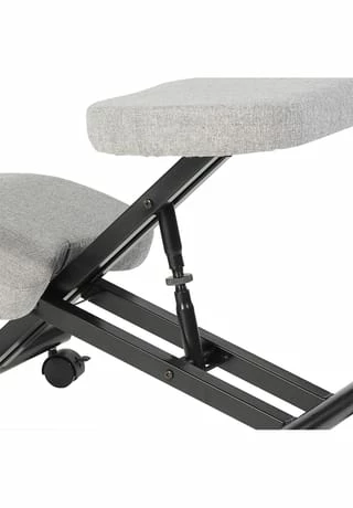 IDIMEX Kniestuhl WOLFGANG In Versch. Farben ROBERT Grau/schwarz 4 IDIMEX Kniestuhl WOLFGANG In Versch. Farben ROBERT Grau/schwarz – Bild 4