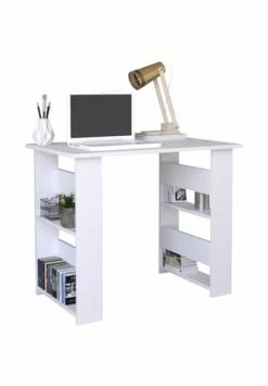 VCM. - My Office Holz Schreibtisch Computertisch Arbeitstisch Bürotisch Büro Tisch Efilo Gesamt: Breite 90cm, Höhe 74cm, Tiefe 56cm