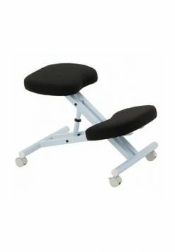 IDIMEX Kniestuhl WOLFGANG In Versch. Farben ROBERT Weiß/ Schwarz