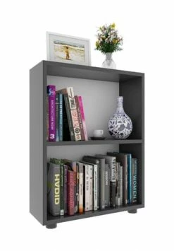 VCM. - My Office Holz Büroregal Stand Regal Bücherregal Deko Bücher Standregal Bulas 2 Fächer Gesamt: Breite 49cm, Höhe 74cm, Tiefe 32cm