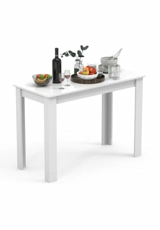 VCM. - My Home Holz Esstisch Küchentisch Tisch Esal 110 X 50 Cm Weiß 3 VCM. - My Home Holz Esstisch Küchentisch Tisch Esal 110 X 50 Cm Weiß – Bild 3