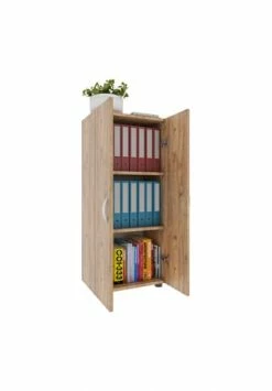 VCM. - My Office Büroschrank Bücher Ordner Aktenschrank Büromöbel Schrank Ulas 3-fach Drehtüren Gesamt: Breite 49cm, Höhe 108cm, Tiefe 34cm