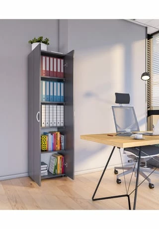 VCM. - My Office Büroschrank Bücher Ordner Aktenschrank Büromöbel Schrank Ulas 5-fach Drehtüren Gesamt: Breite 70cm, Höhe 74cm, Tiefe 40cm 3 VCM. - My Office Büroschrank Bücher Ordner Aktenschrank Büromöbel Schrank Ulas 5-fach Drehtüren Gesamt: Breite 70cm, Höhe 74cm, Tiefe 40cm – Bild 3