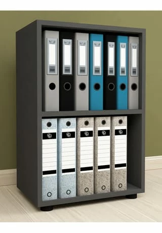 VCM. - My Office Holz Büro Stand Regal Bücher Ordner Aktenregal Ordnerregal Bücherregal Ulas 2f Gesamt: Breite 49cm, Höhe 74cm, Tiefe 32cm 2 VCM. - My Office Holz Büro Stand Regal Bücher Ordner Aktenregal Ordnerregal Bücherregal Ulas 2f Gesamt: Breite 49cm, Höhe 74cm, Tiefe 32cm – Bild 2