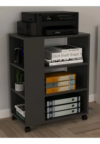 VCM. - My Office Rollcontainer Beistellcontainer Bürocontainer Rollen Druckerschrank Rollen Tilus Gesamt: Breite 60cm, Höhe 75cm, Tiefe 35cm 2 VCM. - My Office Rollcontainer Beistellcontainer Bürocontainer Rollen Druckerschrank Rollen Tilus Gesamt: Breite 60cm, Höhe 75cm, Tiefe 35cm – Bild 2