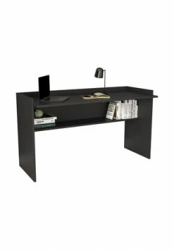 VCM. - My Office Holz Schreibtisch Computertisch Arbeitstisch Bürotisch Büro Ablagefach TilusXL Gesamt: Breite 140cm, Höhe 80cm, Tiefe 54cm