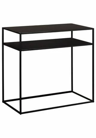 IDIMEX Konsolentisch Mit 2 Ablagen GONZALO Schwarz 3 IDIMEX Konsolentisch Mit 2 Ablagen GONZALO Schwarz – Bild 3