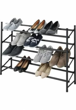 WENKO® Schuhregal "Hero", 4 Fächer, Anti-Rutsch, Ausziehbar Schwarz 6 WENKO® Schuhregal "Hero", 4 Fächer, Anti-Rutsch, Ausziehbar Schwarz -Wohn-esszimmer Verkäufe unnamed file 898