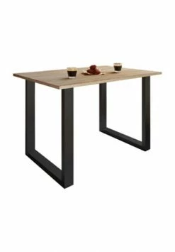 VCM. - My Home Premium Holz Esstisch Küchentisch Speisetisch Tisch Xona U Schwarz
