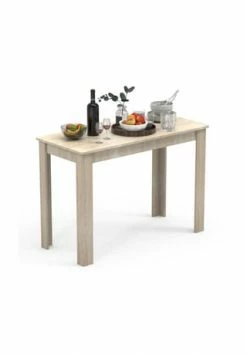 VCM. - My Home Holz Esstisch Küchentisch Tisch Esal 110 X 50 Cm Sonoma-Eiche