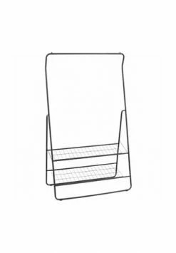 WENKO® Kleiderständer Shiva, Mit Kleiderstange Und 2 Ablagen, Schwarz Schwarz