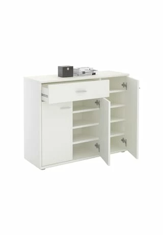 CARO-Möbel Schuhschrank 1 Schublade, 3 Türen DEUSTO Weiß 1 CARO-Möbel Schuhschrank 1 Schublade, 3 Türen DEUSTO Weiß