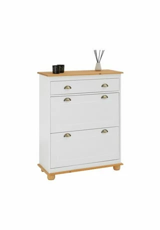 IDIMEX Schuhkipper In Weiß/braun, 2 Klappen COLMAR Weiß/ Braun 1 IDIMEX Schuhkipper In Weiß/braun, 2 Klappen COLMAR Weiß/ Braun