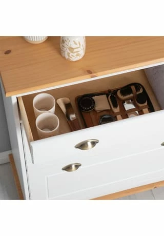 IDIMEX Schuhkipper In Weiß/braun, 2 Klappen COLMAR Weiß/ Braun 3 IDIMEX Schuhkipper In Weiß/braun, 2 Klappen COLMAR Weiß/ Braun – Bild 3