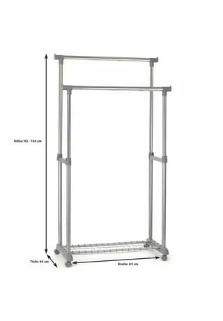 IDIMEX Garderobenwagen Metall Verchromt GROSSO Chrom 2 IDIMEX Garderobenwagen Metall Verchromt GROSSO Chrom – Bild 2