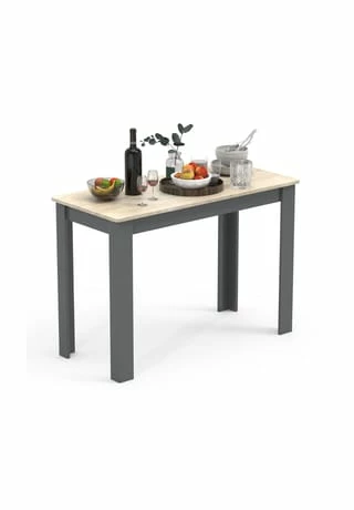 VCM. - My Home Holz Esstisch Küchentisch Tisch Esal 110 X 50 Cm Anthrazit / Honig-Eiche 1 VCM. - My Home Holz Esstisch Küchentisch Tisch Esal 110 X 50 Cm Anthrazit / Honig-Eiche