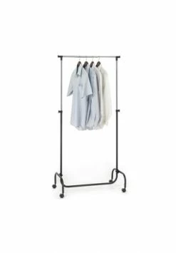 IDIMEX Kleiderständer Auf Rollen, Höhenverstellbar TIGER Schwarz