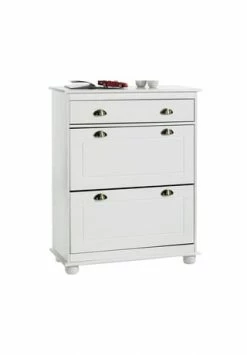 IDIMEX Schuhkipper Mit 2 Kippfächern In Weiß COLMAR Weiß