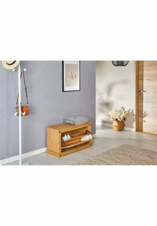 IDIMEX Schuhbank Mexico Möbel, Aus Kiefernholz TEQUILA Natur 3 IDIMEX Schuhbank Mexico Möbel, Aus Kiefernholz TEQUILA Natur – Bild 3