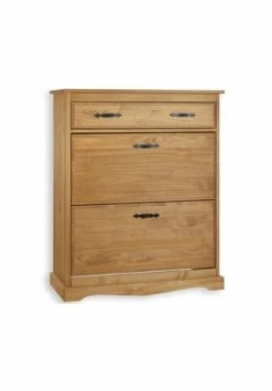 IDIMEX Schuhkommode, Kiefer Massiv, Gebeizt SANTIAGO Natur