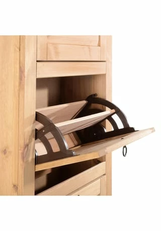 IDIMEX Schuhkipper Mit 4 Fächern, Kiefer Massiv, Mexico Möbel TEQUILA Natur 4 IDIMEX Schuhkipper Mit 4 Fächern, Kiefer Massiv, Mexico Möbel TEQUILA Natur – Bild 4